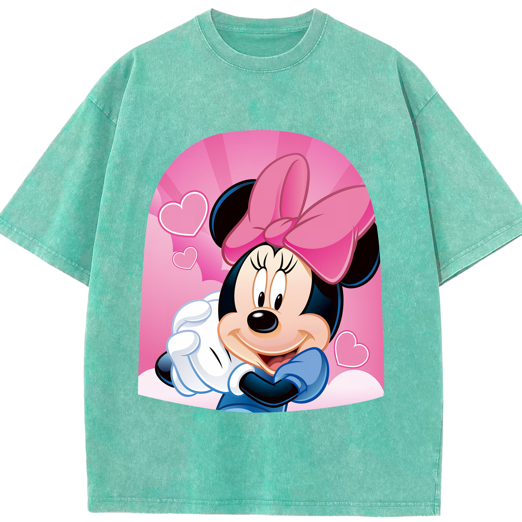 （画像用） ミッキーマウス Mickey Mouse 綿100% ヴィンテージ風 半袖Tシャツ（フロントプリント）